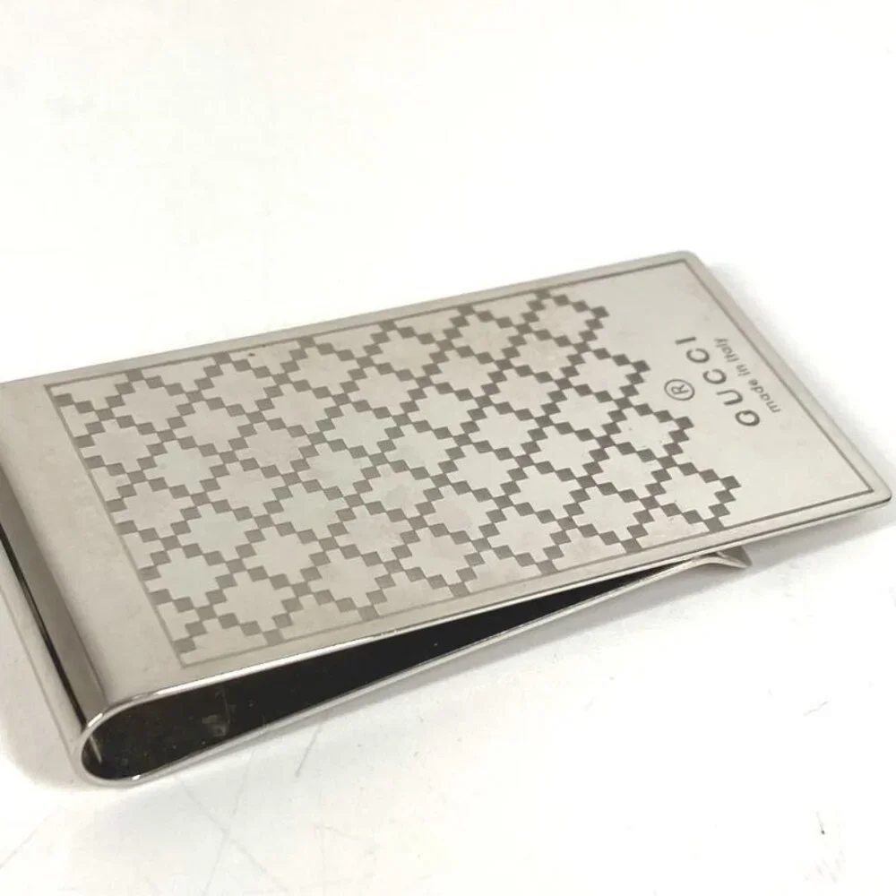 Gucci Money Clip Logo SV 925 Silver